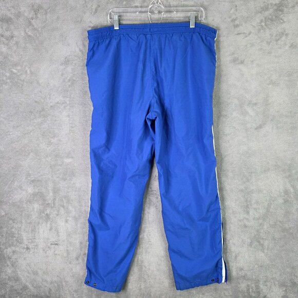 Mens Nike Team Blue Athletic Track Pants Windbreaker Zip Sides Drawstring Size M - Picture 6 of 10